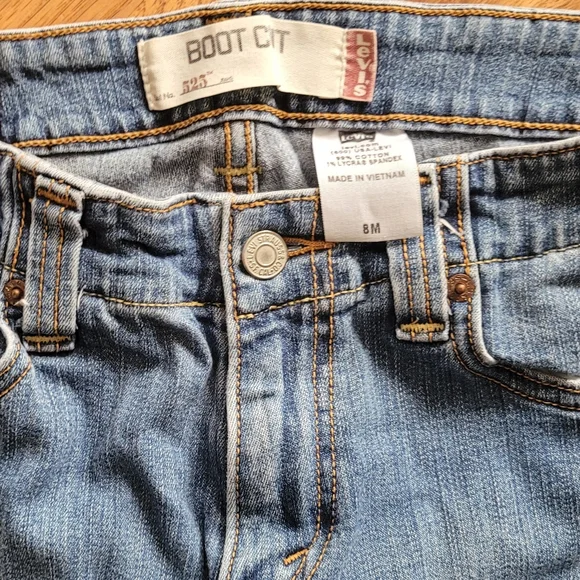 Levi's Women's 525 Bootcut Jeans Sz 8M Y2k Perfect Waist Midrise - Picture 2 of 6